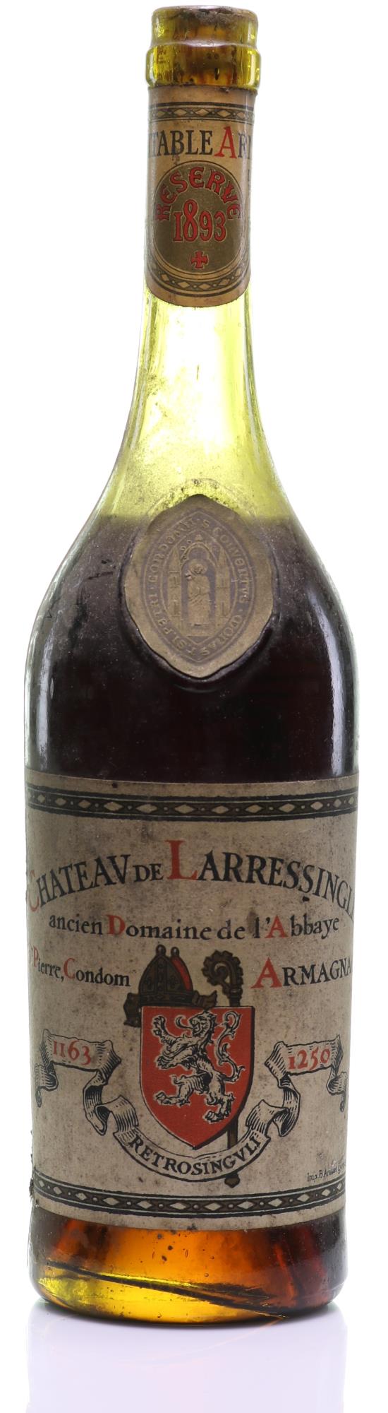 Armagnac 1893 Larressingle (1x70cl) - Rue Pinard Europe