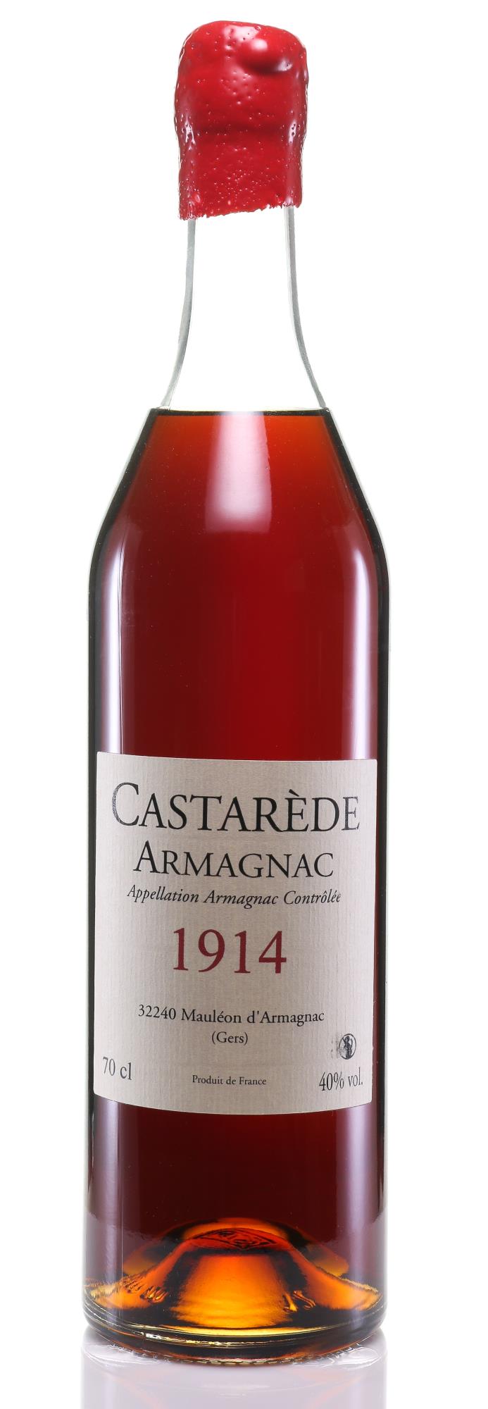 Armagnac 1914 Castarède Bas-Armagnac (1x70cl) - Rue Pinard Europe