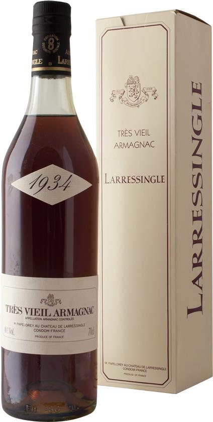 Armagnac 1934 Larressingle Très Vieil (1x70cl) - Rue Pinard