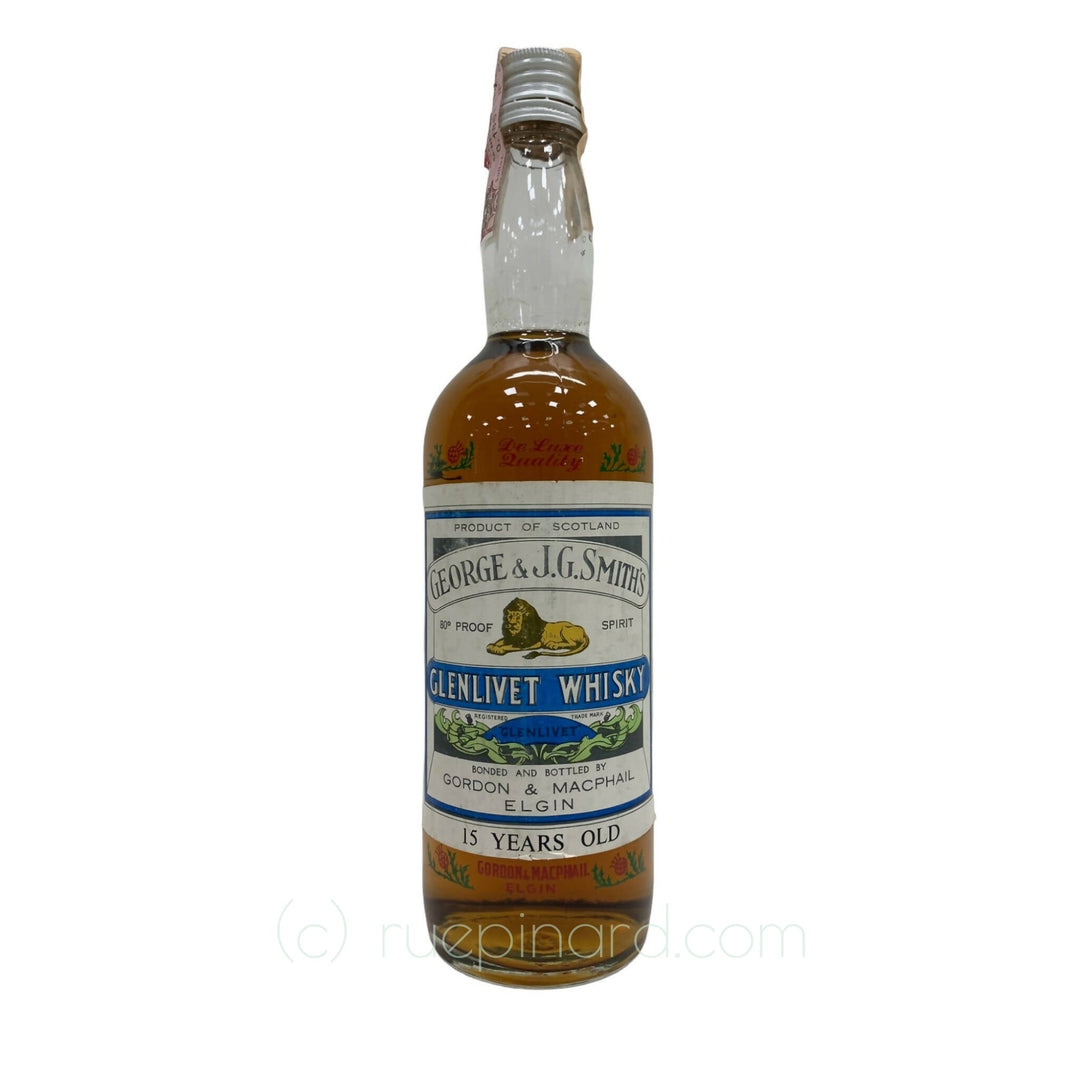 Glenlivet 15 Year Old Gordon and MacPhail 1960's Bottling - Rue Pinard