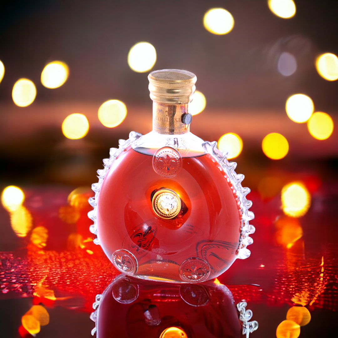 Louis XIII Cognac, in a crystal carafe from Baccarat