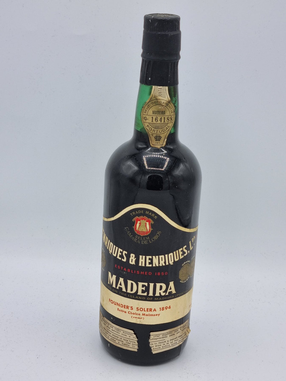 Survivor of a Historical Voyage: 1795 Black Seal Madeira