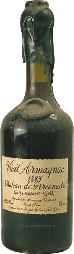 Château de Percenade Armagnac 1893 Gelas et Fils, Bas-Armagnac - Rue Pinard