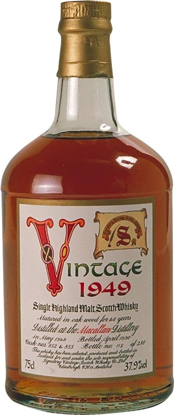 1949 The Macallan 40 Year Old Single Malt Scotch