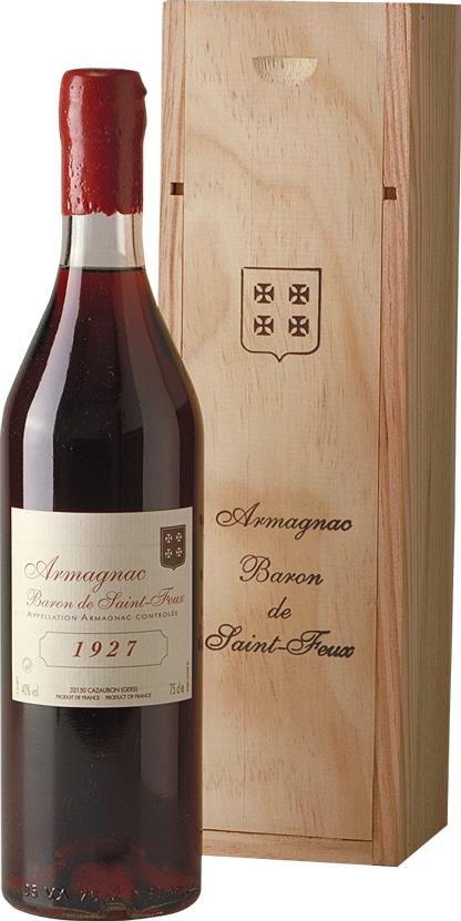 Baron de Saint-Feux Bas-Armagnac 1927 - Vintage Elegance