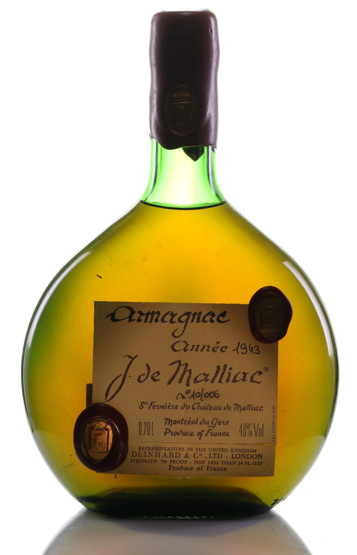 1943 Malliac Armagnac, Bottled '83 - Unique Vintage Liquor