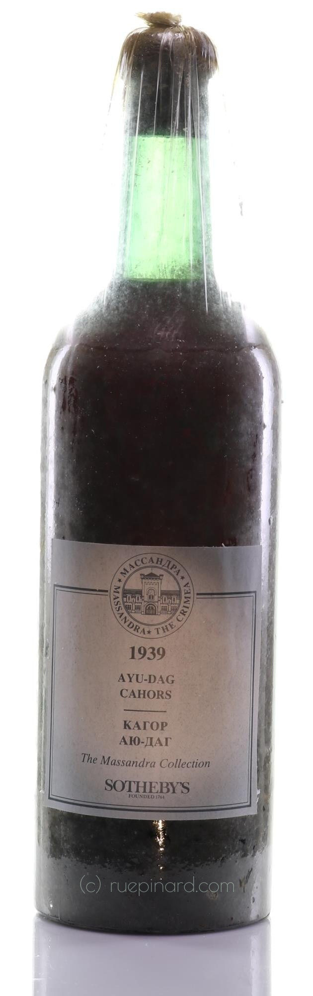 1939 Massandra Dessert Wine, Crimean Peninsula - Rue Pinard