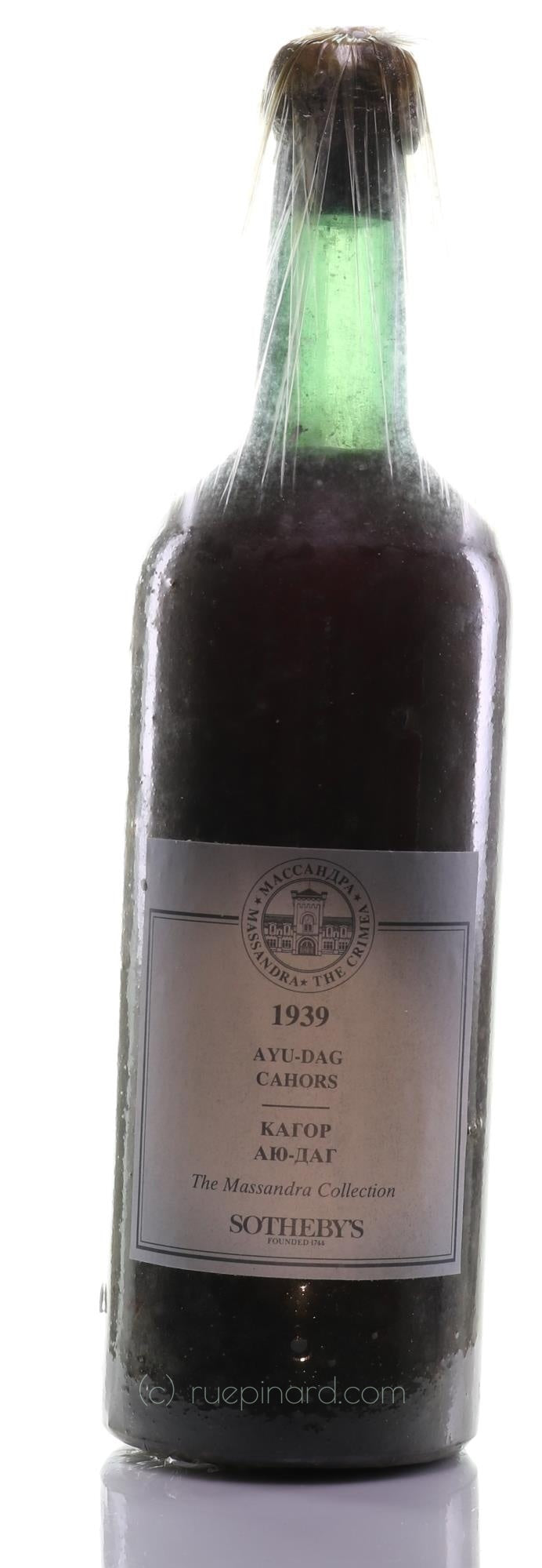 Massandra Winery 1939 Dessert Wine (Ukraine) - Rue Pinard