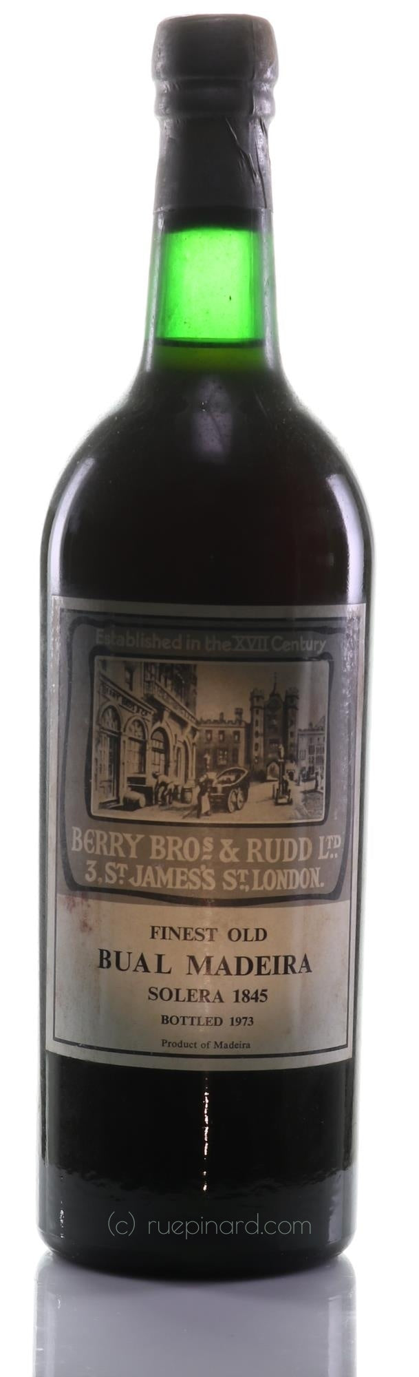 Berry Bros. & Rudd Madeira 1845 Bual Solera - Rue Pinard