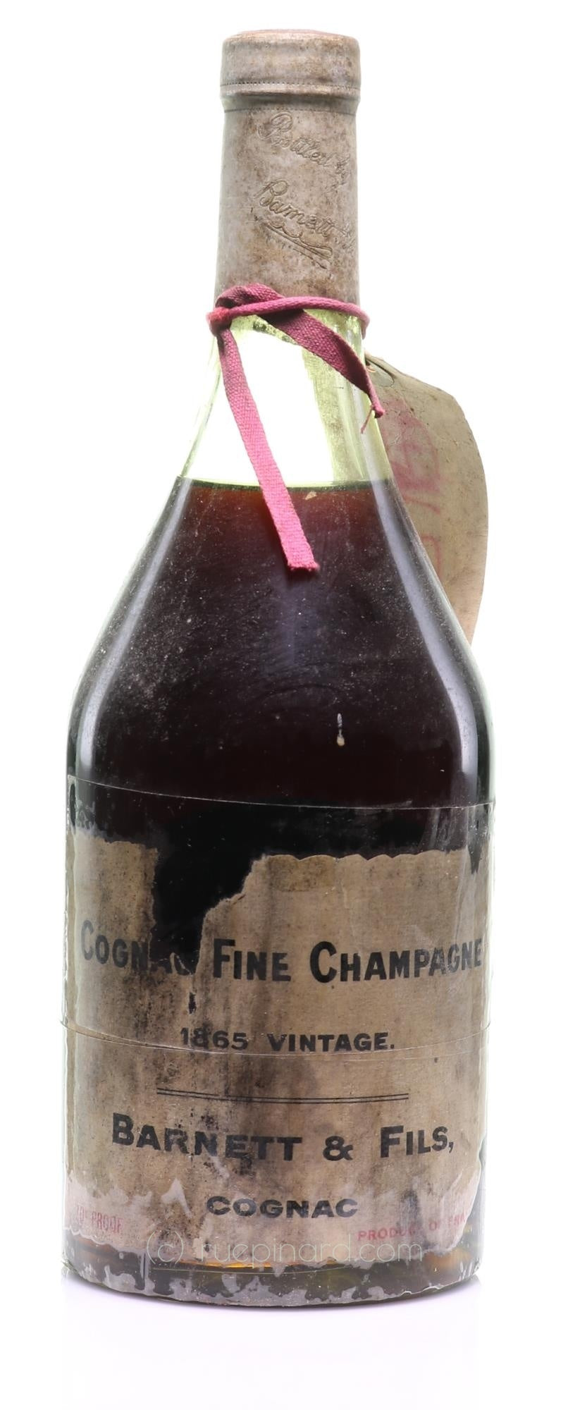 1865 Barnett &amp; Fils Cognac (Grande Fine Champagne Region, Christie's Auction House) - Rue Pinard