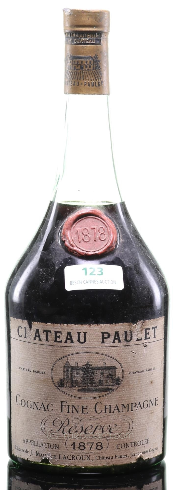 Château Paulet 1878 Cognac Fine Champagne Reserve - Rue Pinard