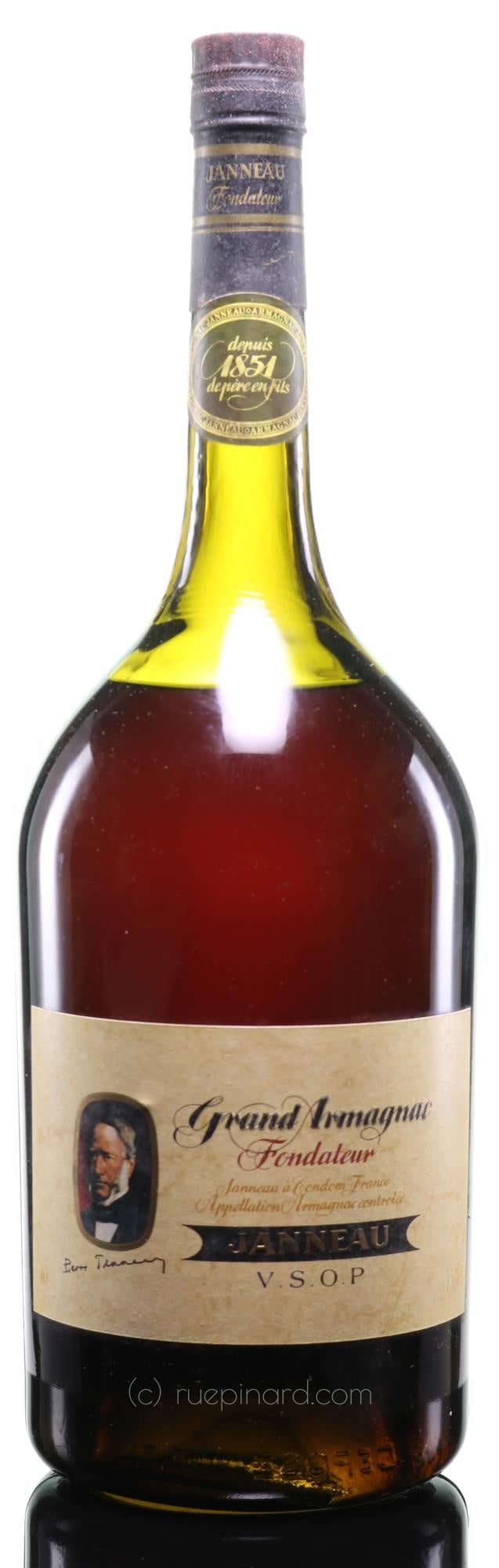 Janneau Fils et Cie Magnum Grand Armagnac du Fondateur V.S.O.P. NV - Rue Pinard