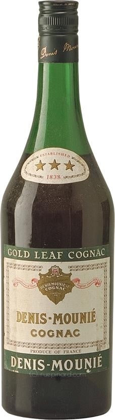 1950s Denis-Mounié Three Stars Gold Leaf Cognac - Rue Pinard