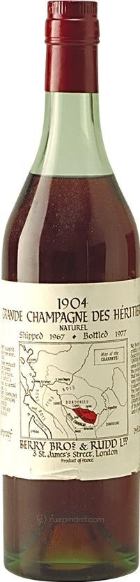 Berry Brothers & Rudd 1904 Grande Champagne des Héritiers Cognac (bottled 1977) - Rue Pinard