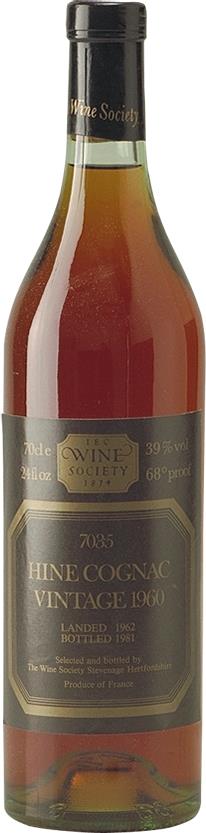 1960 Hine & Co. Cognac - Bottled 1981 by The Wine Society