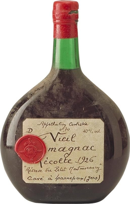 1926 Cave à Lannepax Bas-Armagnac Réserve du Petet Montmorency - Rue Pinard