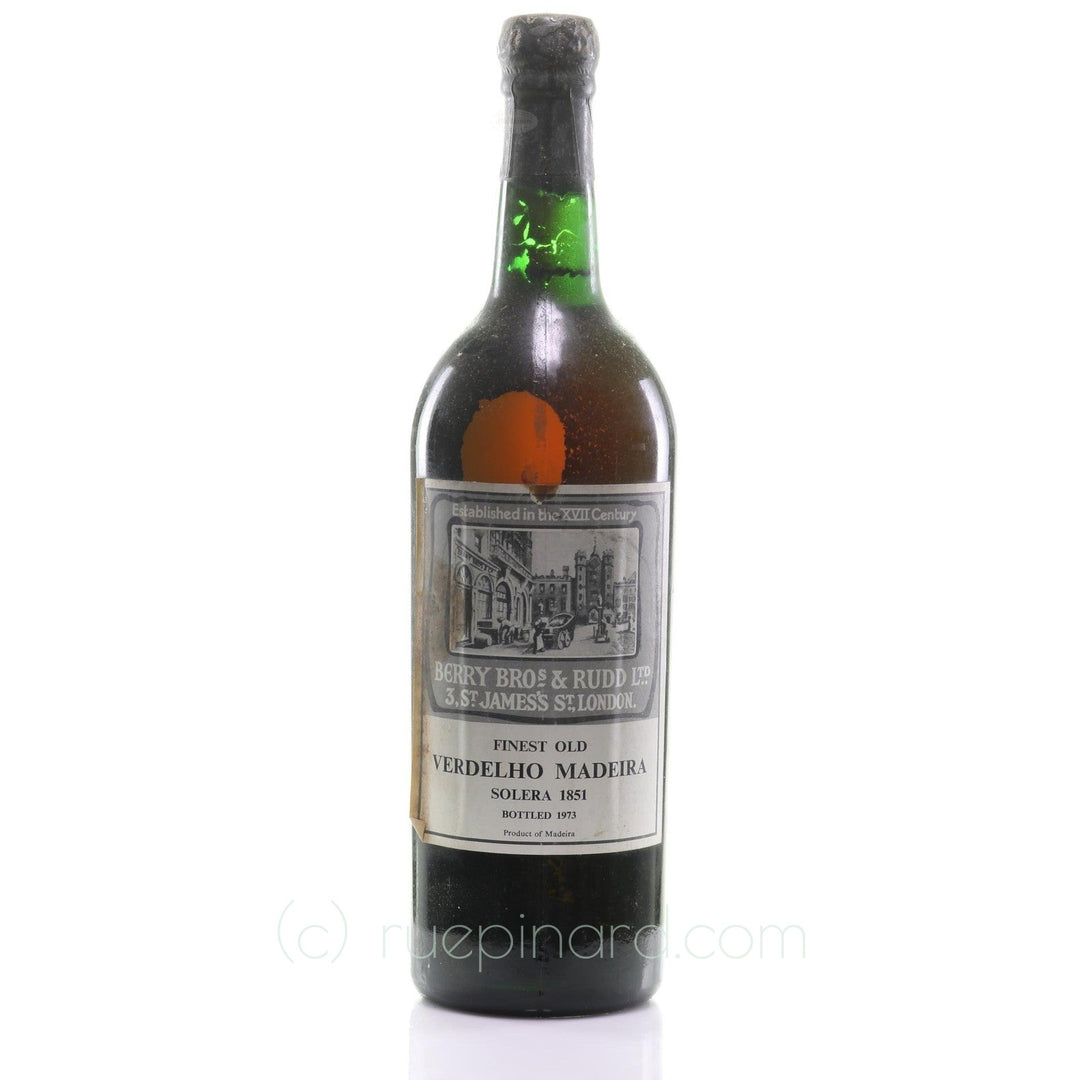 Madeira 1851 Berry Brothers Rudd Verdelho Solera SKU 13388