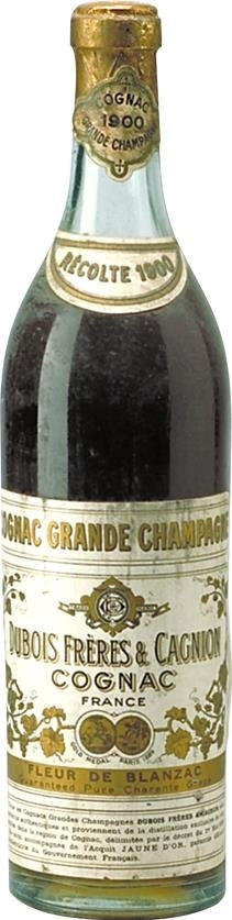 Dubois Frères Grande Champagne Cognac 1900 Pre WW II bottling - Rue Pinard