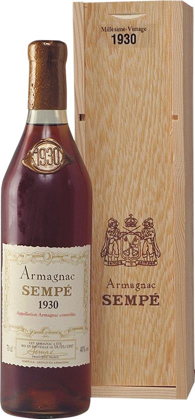 Sempé Armagnac 1930 - 1997 Vintage in Wooden Case