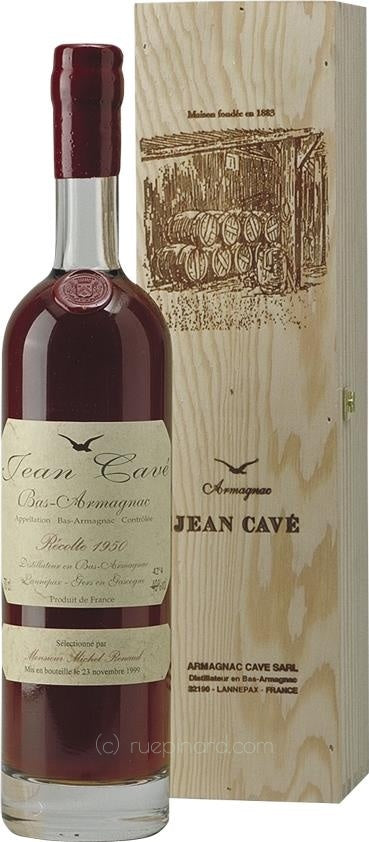 Jean Cavé Armagnac 1950 Vintage, Bottled 1999. - Rue Pinard