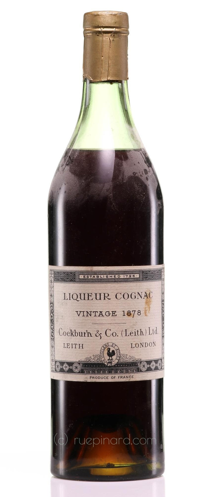 Cockburn & Co Liqueur Cognac 1878 - Rue Pinard