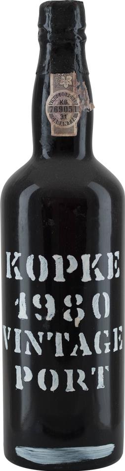 Kopke 1980 Vintage Port - Exclusive Stencilled Bottle