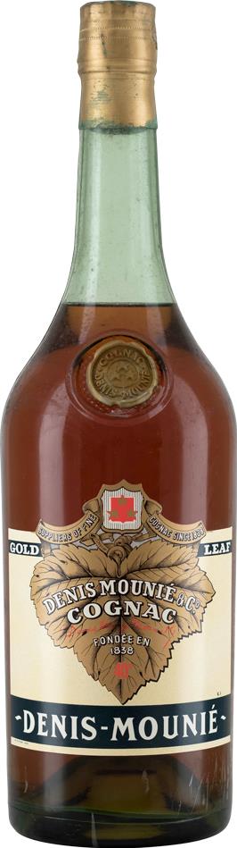 Cognac Denis Mounié Gold Leaf Magnum, 1960s