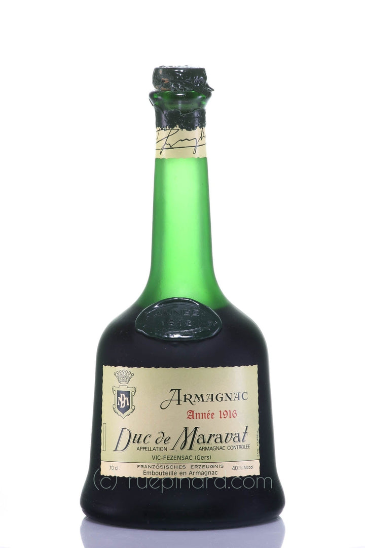 Duc de Maravat Armagnac 1916, Imported by Schlumberger - Rue Pinard