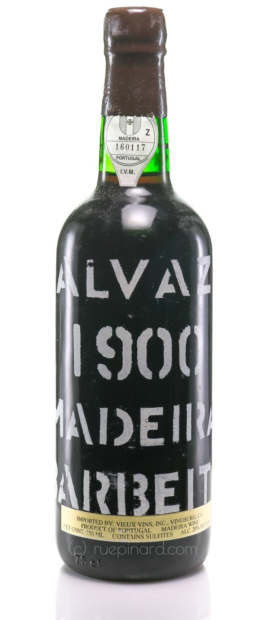 Barbeito Madeira 1900 Malvazia Vintage 1995 - Rue Pinard