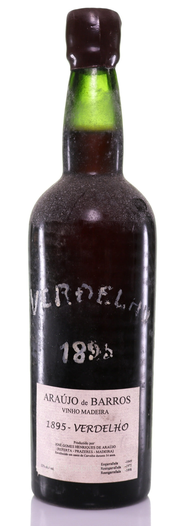 1895 Artevelho Madeira, Araújo de Barros Vineyard - Rue Pinard