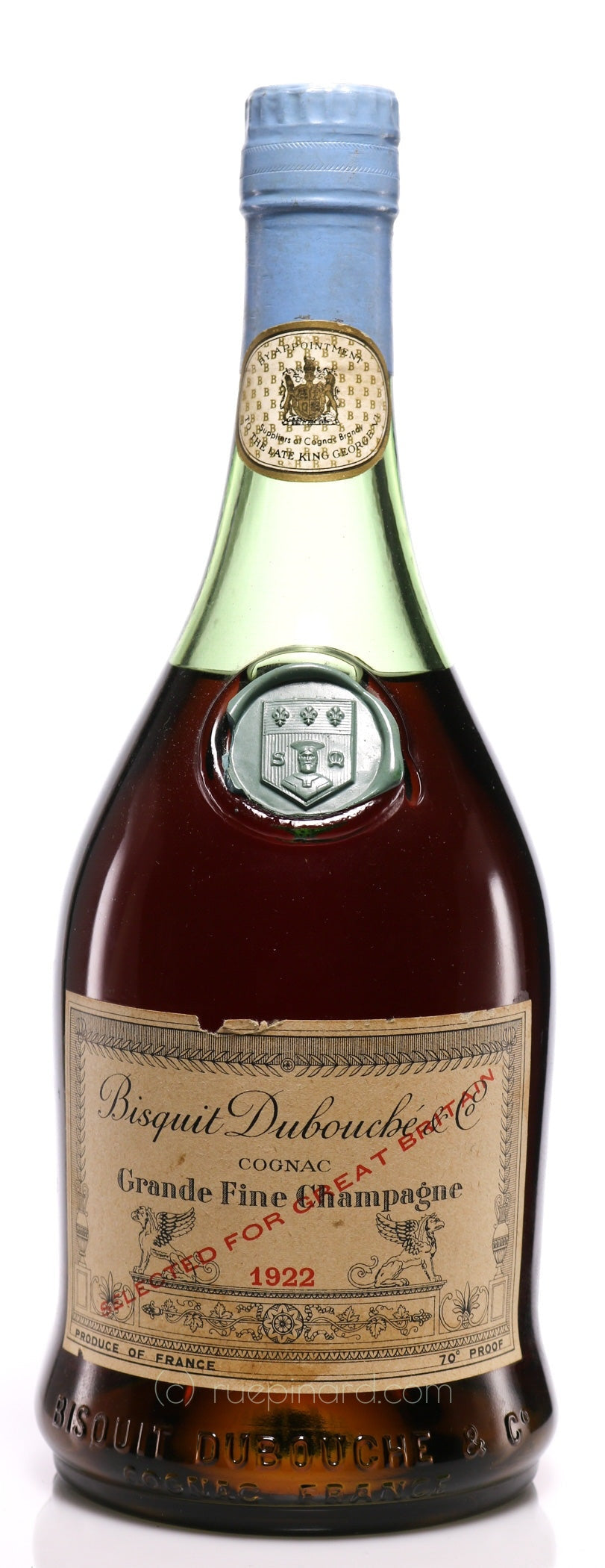 Bisquit Dubouché 1922 Grande Fine Champagne Cognac - Rue Pinard