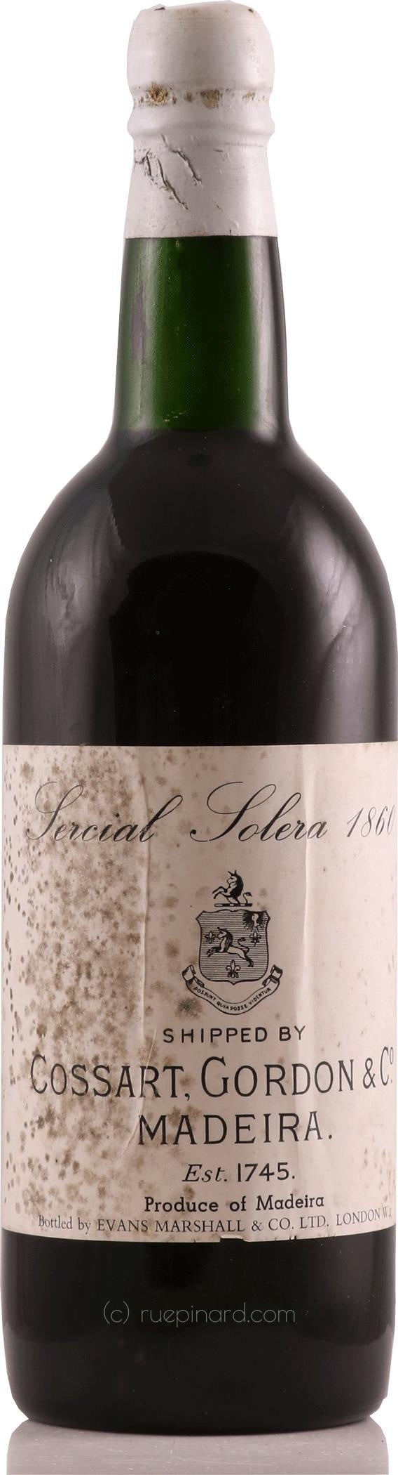 Cossart Gordon & Co. Sercial Solera, 1860 - Rue Pinard