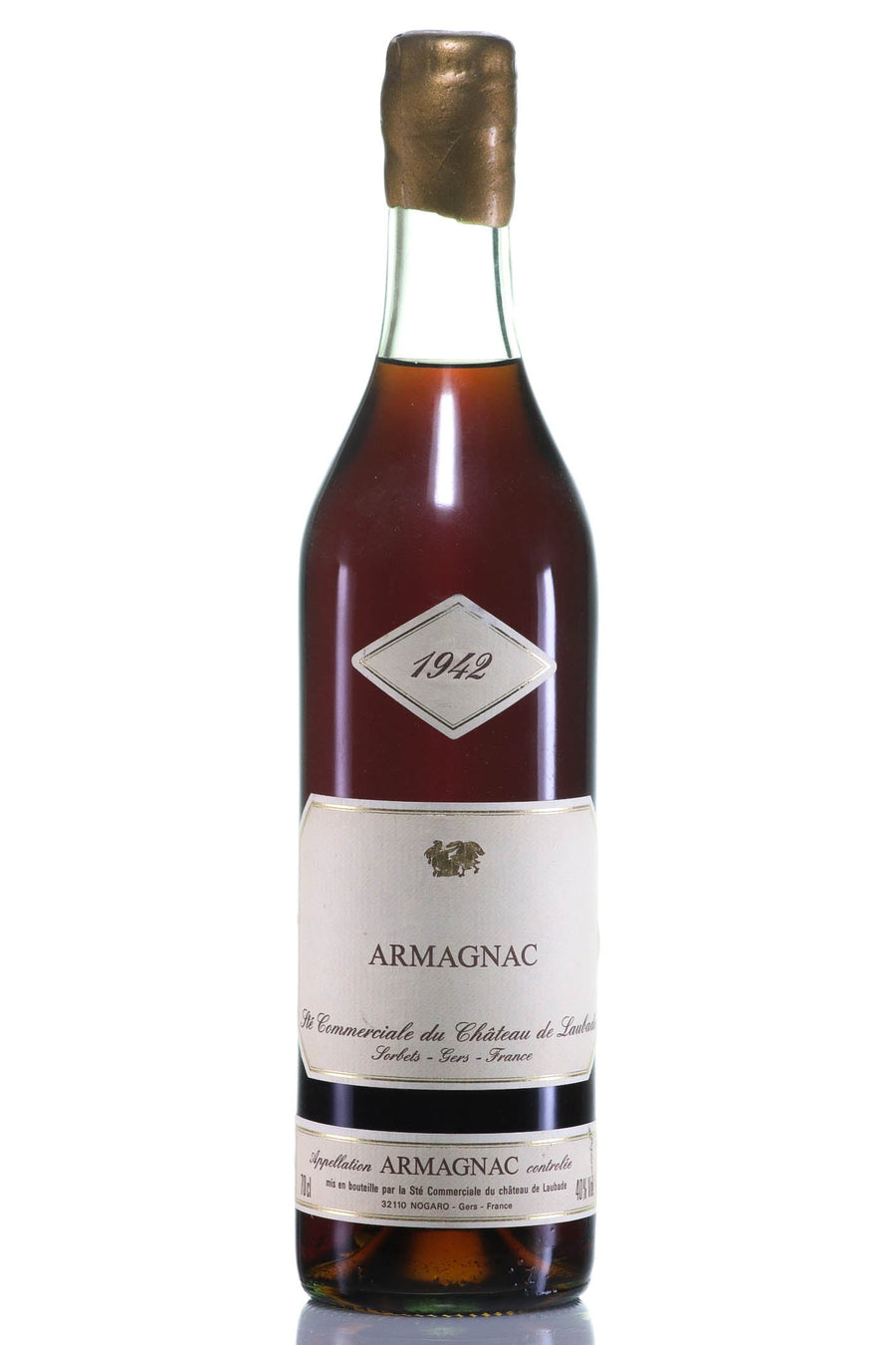 Armagnac 1942 Château de Laubade  Vieil Armagnac (1x70cl) - Rue Pinard Europe