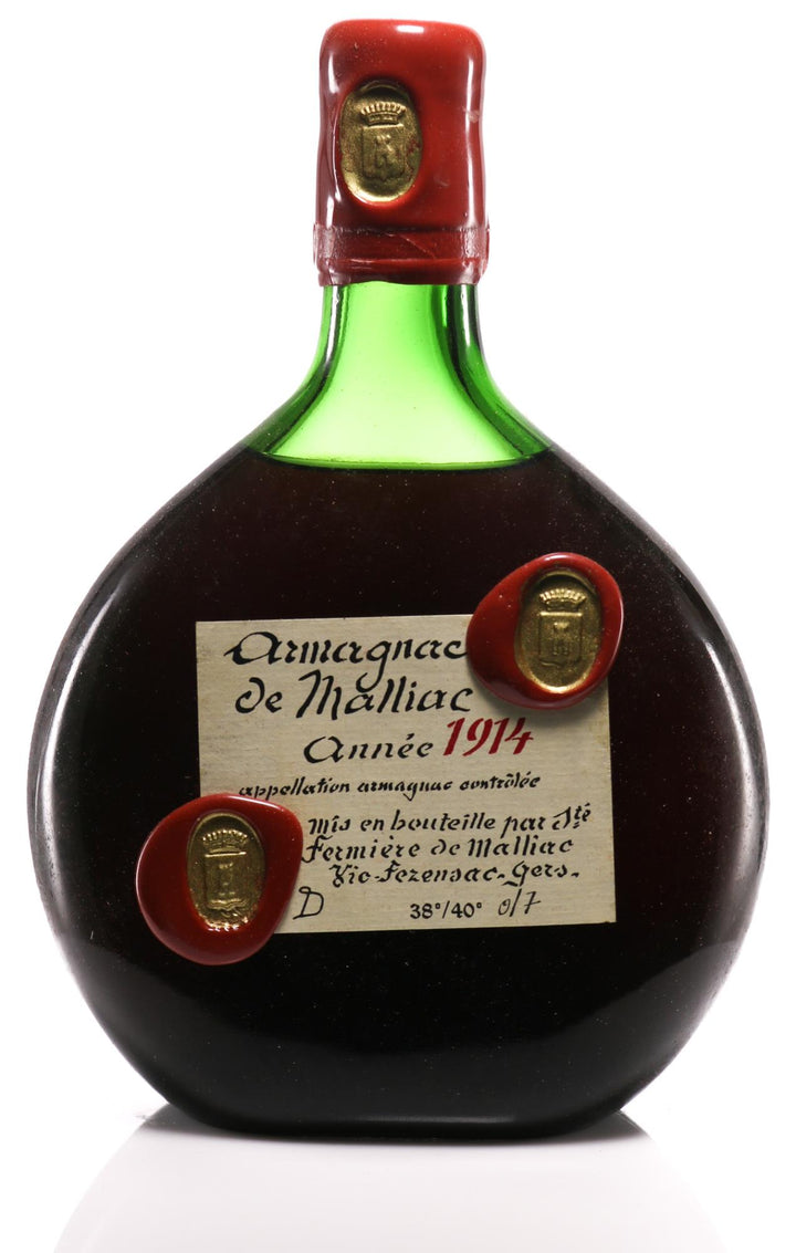 1914 De Basquaise Armagnac - Aged Waxbudon in Wooden Case