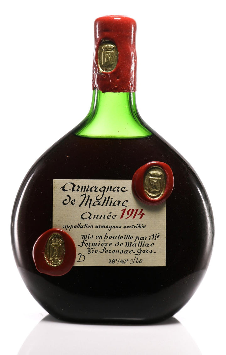 1914 De Basquaise Armagnac - Aged Waxbudon in Original Wooden Case