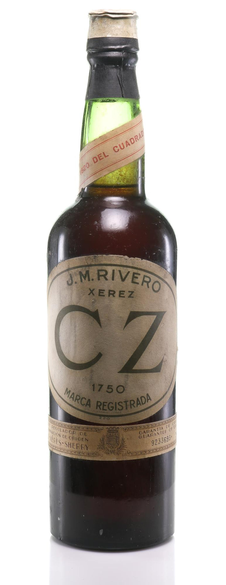 Rivero, J.M. Sherry 1820 - CZ Bottle No. 9233693