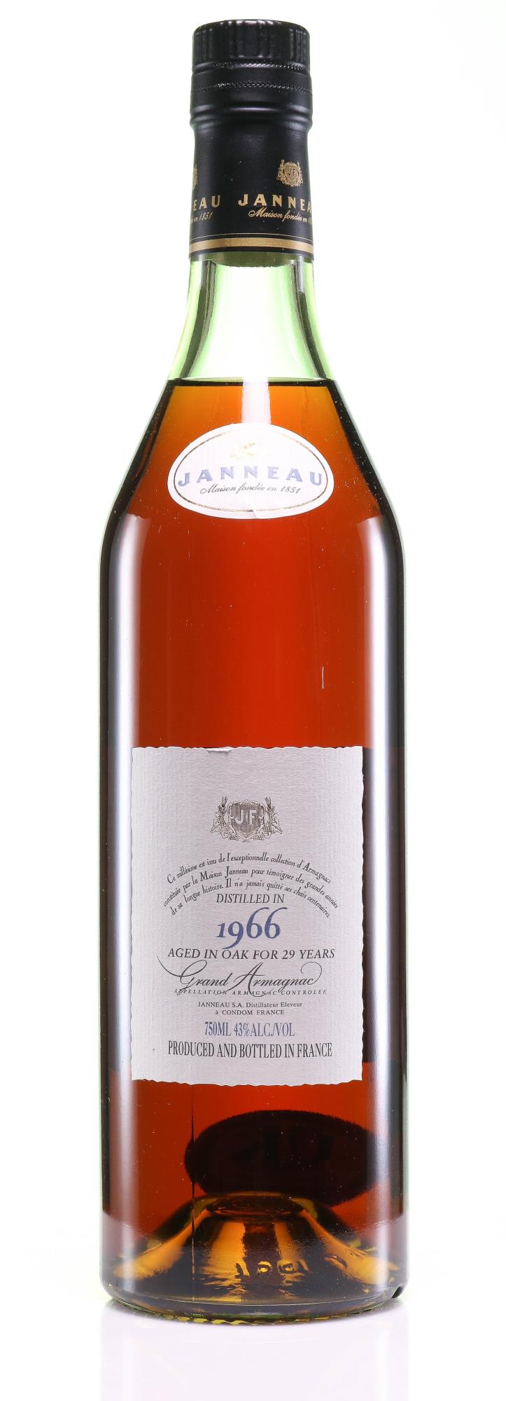 Janneau Fils et Cie Grand Armagnac 1966 - Aged 29 Years