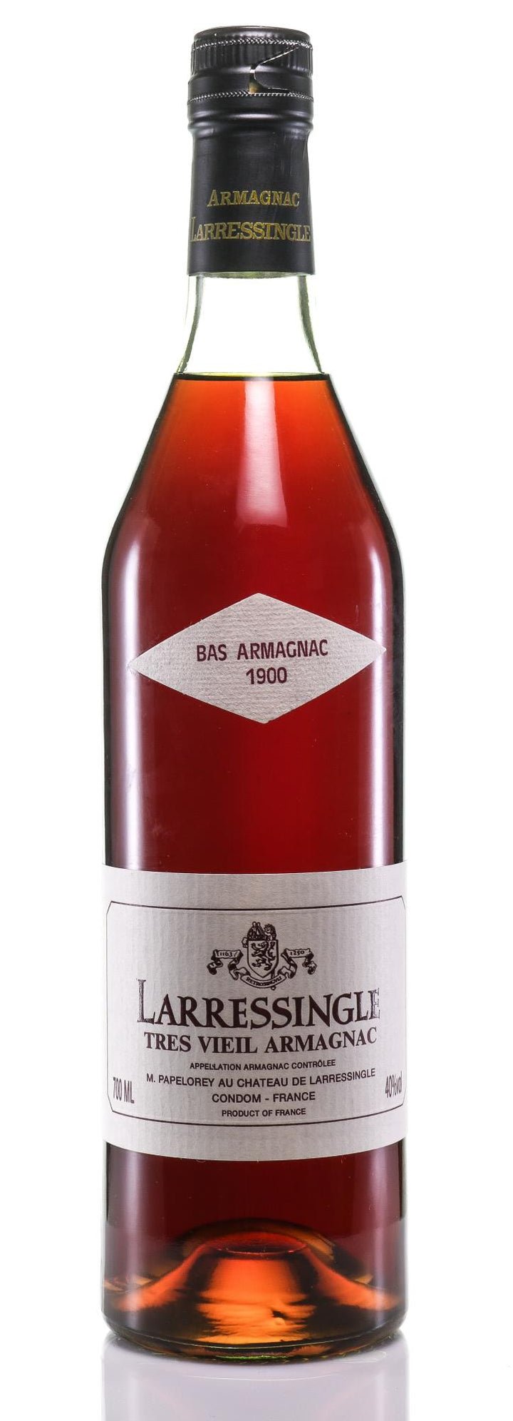 Larressingle Armagnac 1900 Vintage Très Vieil Bas Armagnac