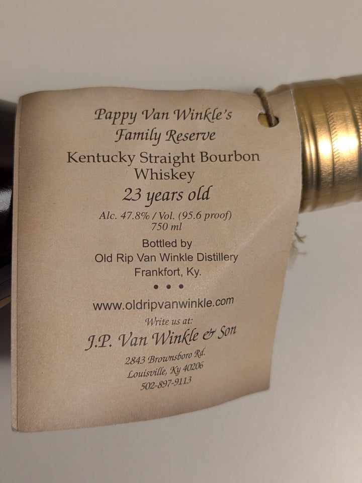 Pappy Van Winkle's 23 Year Old Family Reserve