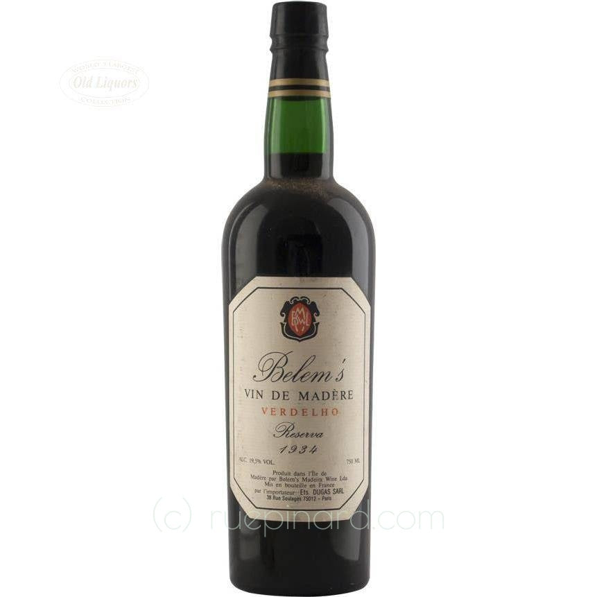 Madeira 1934 Belem's - LegendaryVintages