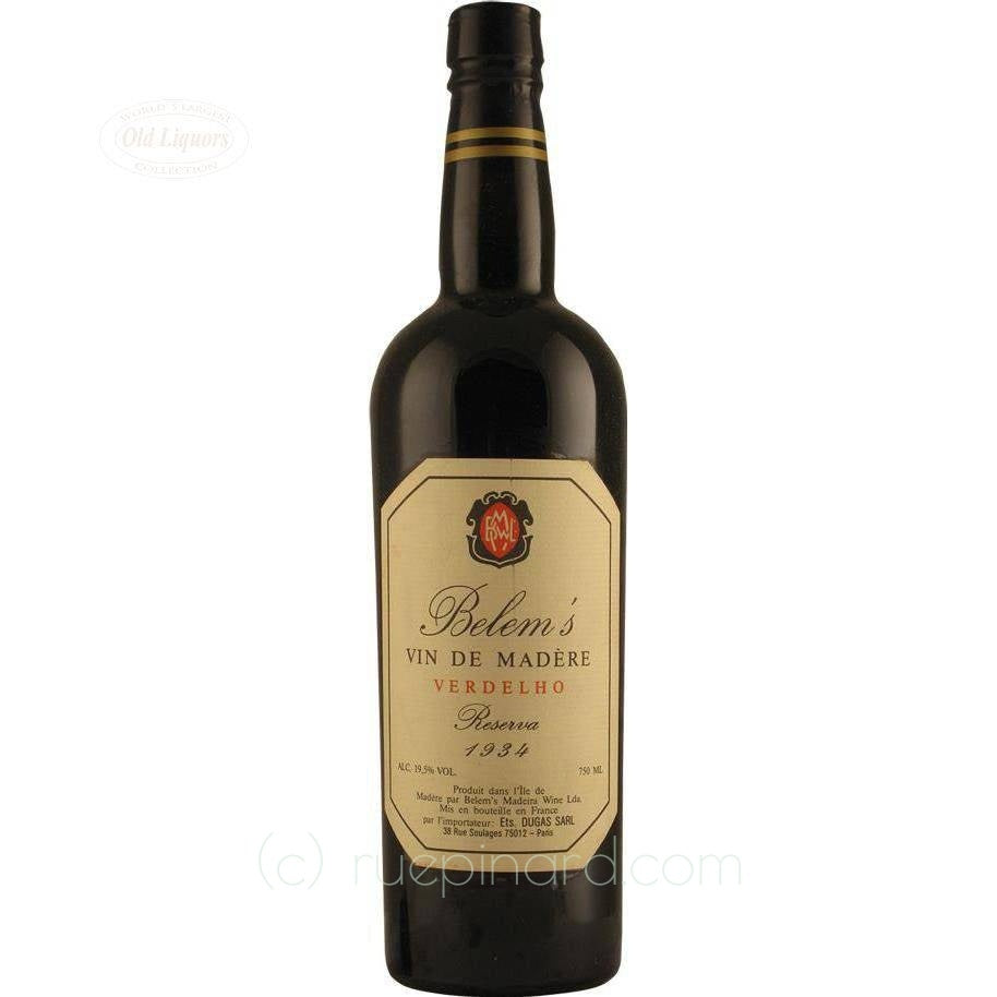 Madeira 1934 Belem's - LegendaryVintages