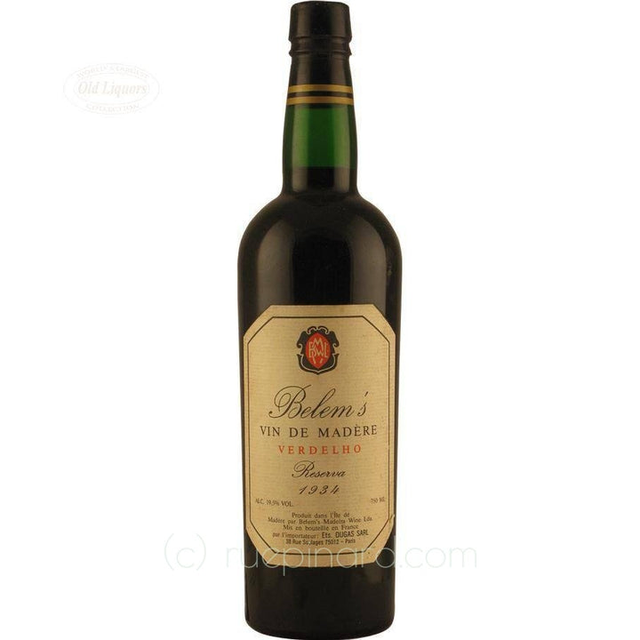 Madeira 1934 Belem's - LegendaryVintages