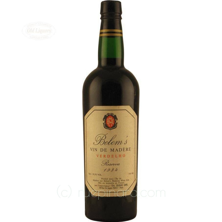 Madeira 1934 Belem's - LegendaryVintages