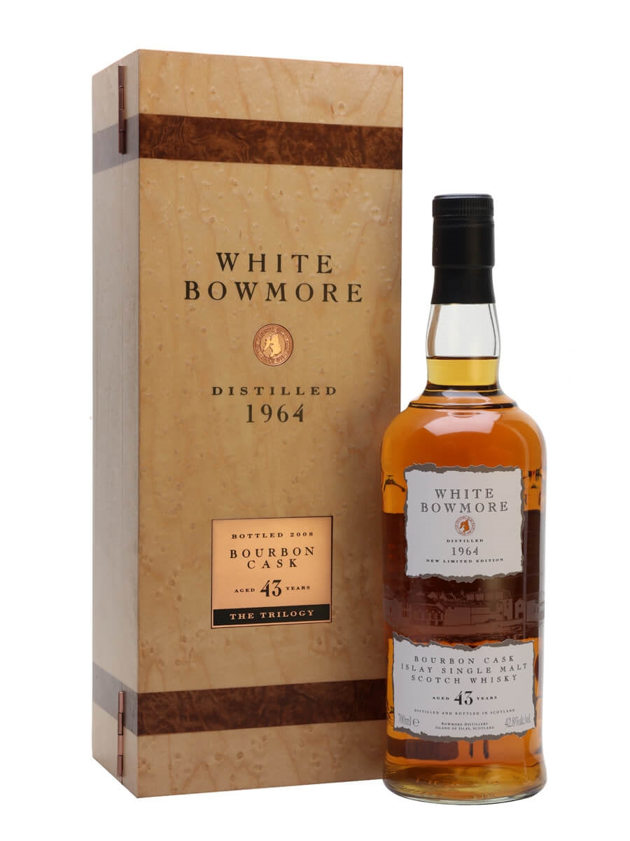 Bowmore Trilogy (Black 42YO, White 43YO, Gold 44YO) Whisky 1964