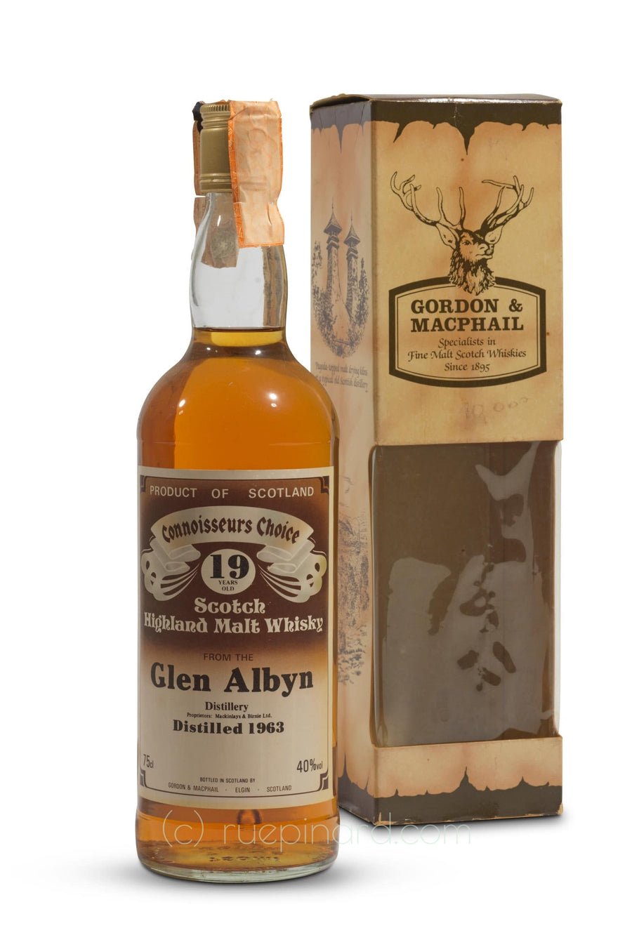 GLEN ALBYN 1963 19 Y.O G&M Connoisseur Choice  Brown Label - Rue Pinard