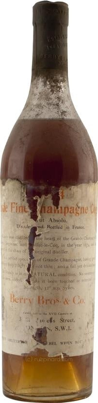 Berry Brothers & Rudd 1874 Fine Champagne Cognac - Rue Pinard