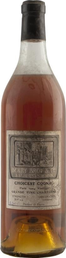 Berry Brothers & Rudd Fine Champagne Cognac 1904, Grande Fine Champagne - Rue Pinard