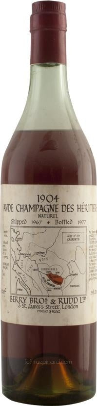 Berry Brothers & Rudd 1904 Grande Champagne des Héritiers Cognac (NV) - Rue Pinard