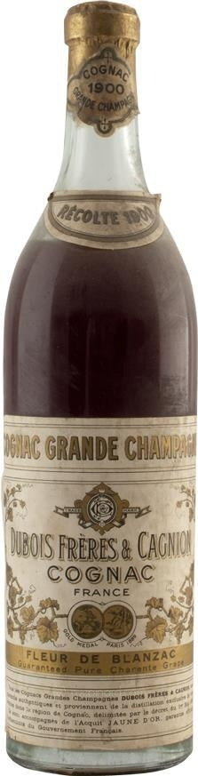 1900 Dubois Frères Grande Champagne Récolte Cognac - Rue Pinard