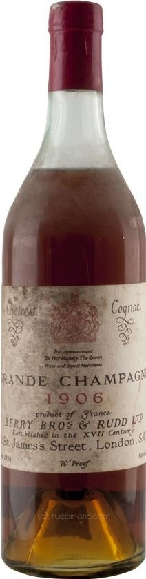 Berry Brothers & Rudd 1906 Grande Champagne des Heritiers Cognac (1958) - Rue Pinard